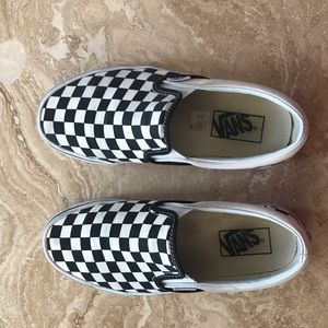 Checkered Slip On Vans